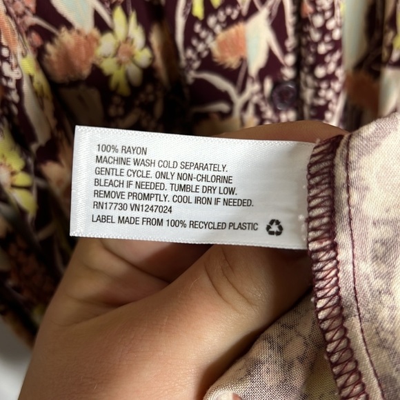 NWT AVA & VIV Plus size Target Floral Short Sleeve Dolman Dress - Picture 9 of 9